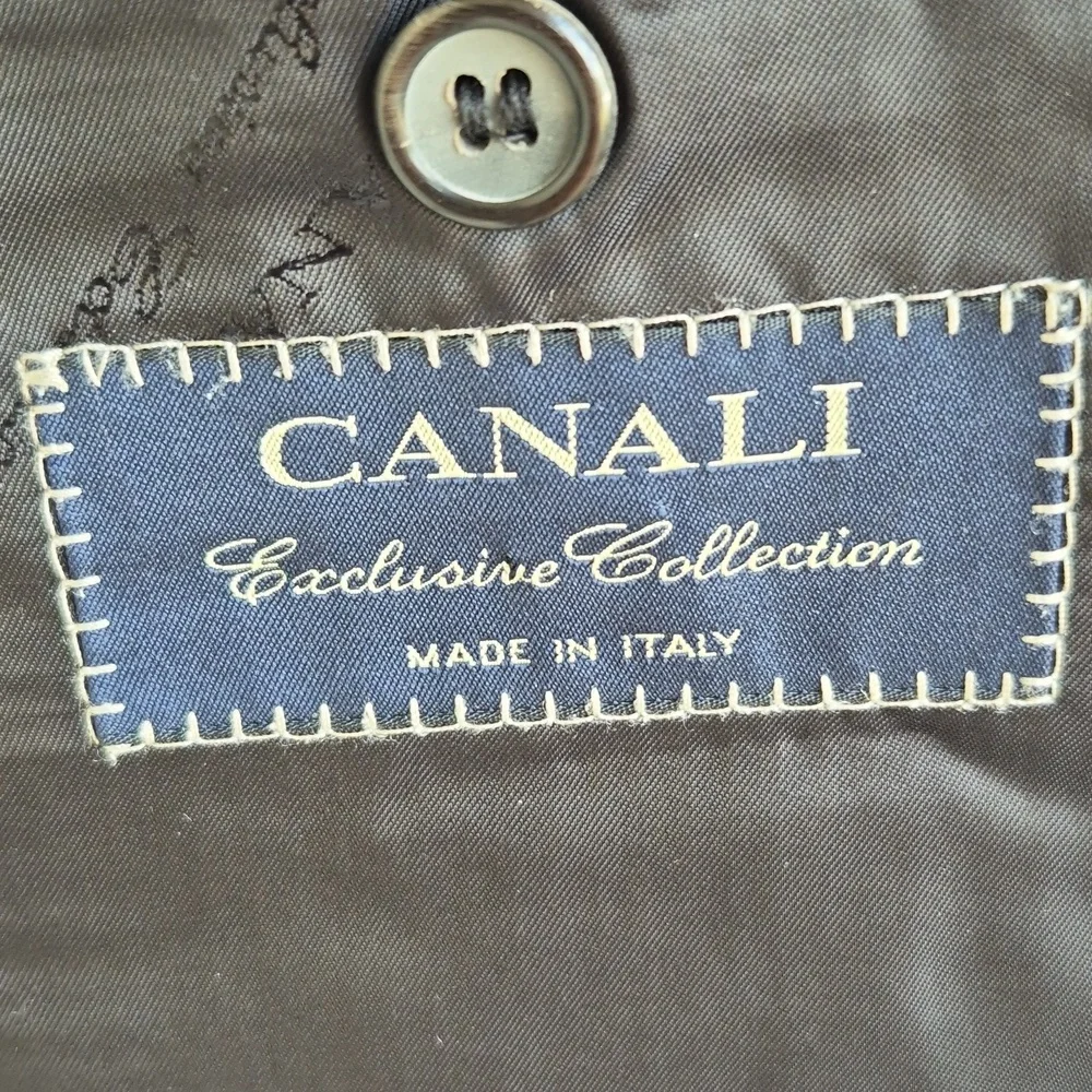 CANALI Italy Exclusive Collection Striped Super 180s‎ Wool Mens 44 R Sport Coat